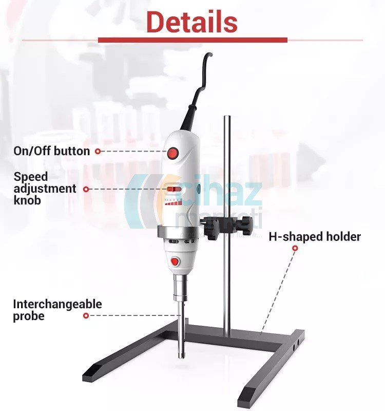 Four E's OH301 El Tipi Rotor-Stator Homojenizatörü