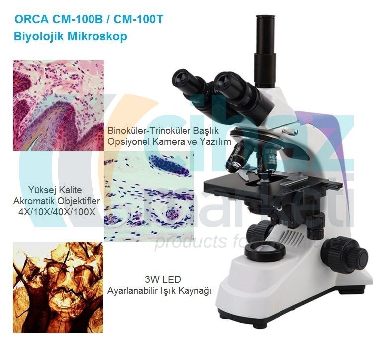 ORCA CM-100B CM-100T Binoküler Öğrenci Mikroskobu