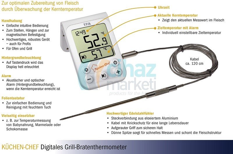 TFA 14.1510.02 KÜCHEN-CHEF Dijital Et Termometresi